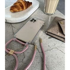 Tech-protect FlexAir Chain maska za iPhone 12 / 12 Pro, crno/ružičasta