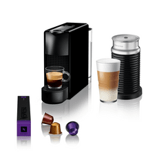 Nespresso Essenza Mini aparat za kavu + Aeroccino, crna