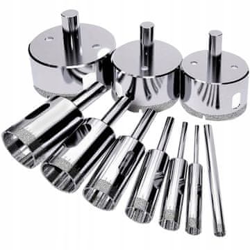 BIGSTREN Set od 10 dijamantnih krunskih pila za tvrdu keramiku 6-68mm mokro rezanje