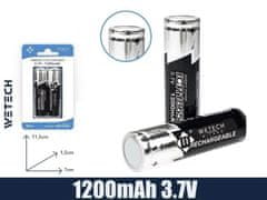 WETECH Punjive baterije 18650 3.7V 1200mAh