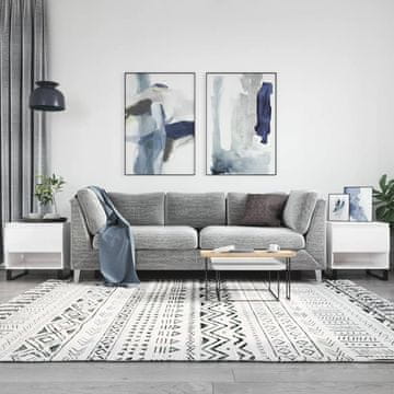 Vidaxl Klub stolići, set od 2, visoki sjaj, bijela, 50x46x50 cm