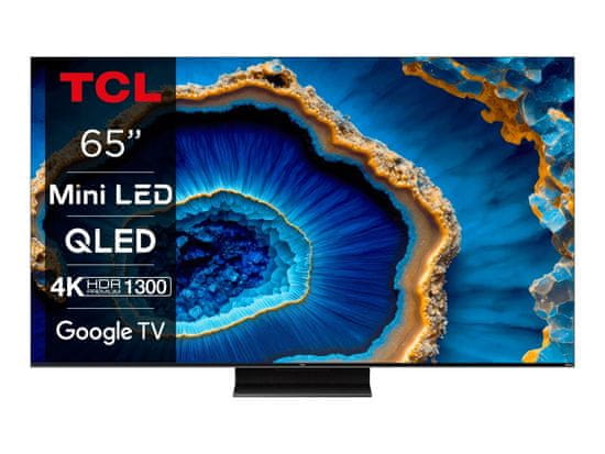 TCL 65C8054K QLED Mini-LED televizor, 144 Hz, Google TV