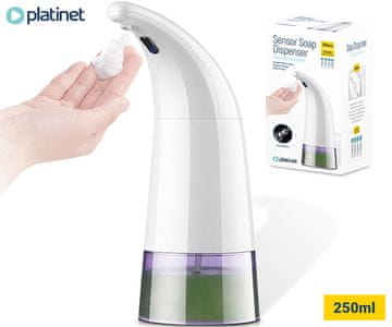 Platinet PHS280 automatski dozator sapuna sa senzorom, 250 ml, bijela