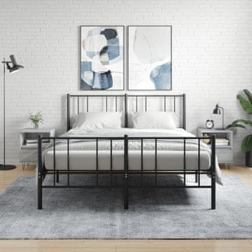 Vidaxl Noćni ormarići, set od 2, sivi hrast sonoma, 40x35x50 cm