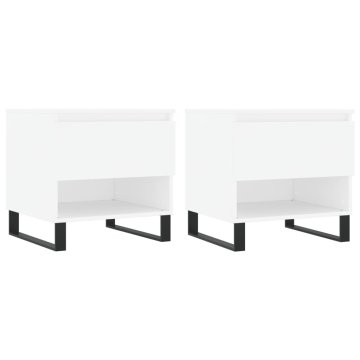 Vidaxl Stolići za kavu 2 kom bijeli 50x46x50 cm od konstruiranog drva