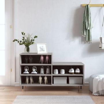 Vidaxl Ormarić za cipele, sivi hrast sonoma, 102 x 36 x 60 cm
