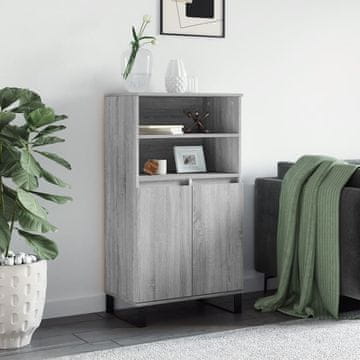 Vidaxl Visoki ormarić, sivi hrast sonoma, 60x36x110 cm
