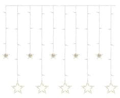 DCGW12 LED božićna zavjesa - zvijezde, 185 x 105 cm, topla bijela