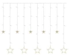 EMOS DCGW12 LED božićna zavjesa - zvijezde, 185 x 105 cm, topla bijela