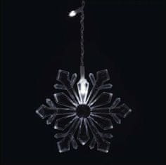 EMOS DCGW13 LED božićna zavjesa - pahuljice, 135 x 50 cm, hladna bijela