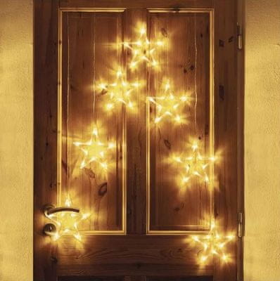 DCGW14 LED božićna zavjesa - 7 zvjezdica