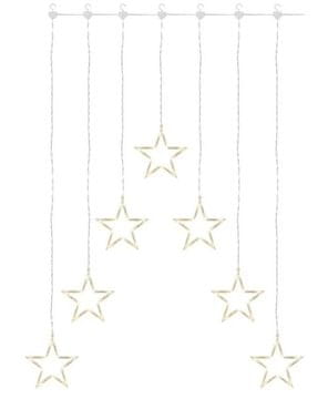 EMOS DCGW14 LED božićna zavjesa - 7 zvjezdica, 67 x 125 cm, toplo bijela
