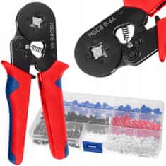 BIGSTREN Crimp Pheceps za rukave za komprimiranje 0,25-10 mm2 + 500 udubina