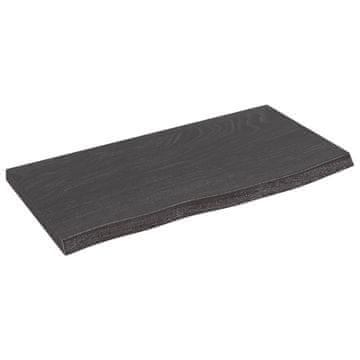 Vidaxl Kupaonska radna ploča tamnosmeđa 60x30x2 cm tretirano drvo