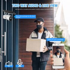 BOT Vanjska pametna IP/WiFi kamera A4 sa solarnim panelom