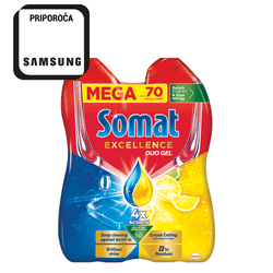  Somat Excellence Duo gel za pranje posuđa, 2 x 630 ml  
