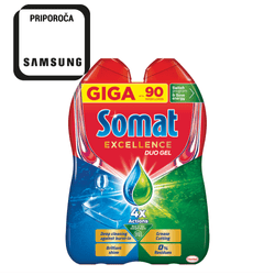  Somat Excellence Duo gel za pranje posuđa, 2 x 810 ml  