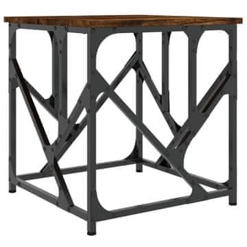Vidaxl Stolić za kavu boja hrasta 45 x 45 x 47,5 cm konstruirano drvo