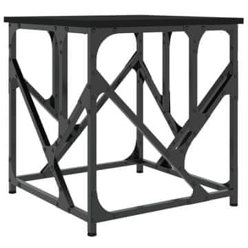 Vidaxl Stolić za kavu crni 45 x 45 x 47,5 cm od konstruiranog drva
