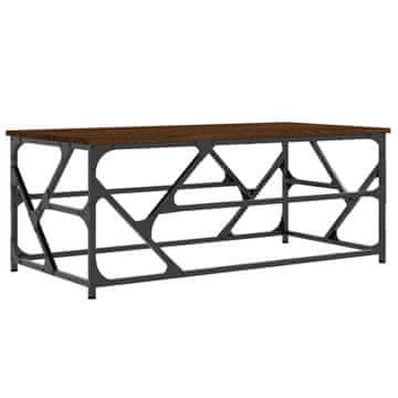 Vidaxl Stolić za kavu boja smeđeg hrasta 100x50x40cm konstruirano drvo