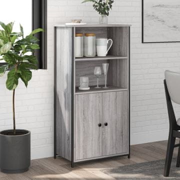 Vidaxl Ormarić, sivi hrast sonoma, 62x36x121,5 cm, materijal na bazi drva