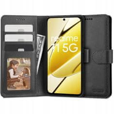 Tech-protect Wallet preklopna maska za Realme 11 5G, crno