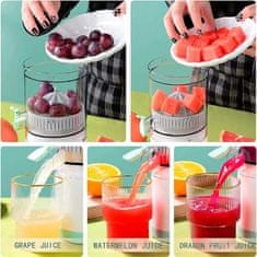 Netscroll Prijenosni sokovnik i cjedilo za citruse i voće, USB punjenje, brzo cijeđenje, lako čišćenje, 400 ml kapacitet, ProJuicer