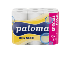 Paloma Multi Fun Big Size papirnati ručnici, 3-slojni, 6 komada