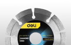 Deli Tools Dijamantna ploča za rezanje segmenata 125×22,2 mm