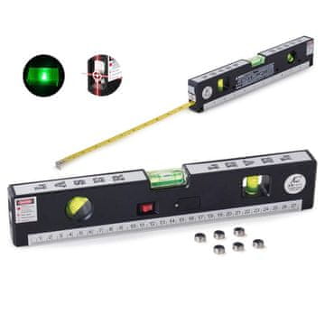 Verkgroup Višenamjenska laserska libela 31 cm s mjernom trakom 150 cm osvijetljena