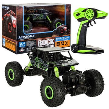 Ikonka Aga RC auto Rock Crawler HB 2.4GHz 1:18 zelene