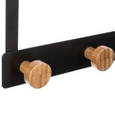 5Five® Vješalica za vrata Bamboo Black s 5 kukama