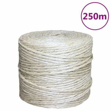 Vidaxl Uže, 100% sisal, 4 mm, 250 m