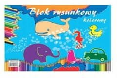 BTS Školski blok za crtanje A3 formata, 20 listova u boji