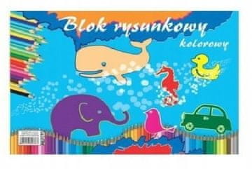 BTS Školski blok za crtanje A3 formata, 20 listova u boji