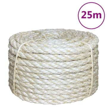 Vidaxl Uže, 100% sisal, 10 mm, 25 m