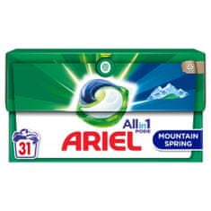 Ariel Mountain Spring kapsule za pranje, 31 kom