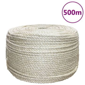 Vidaxl Uže, 100% sisal, 10 mm, 500 m