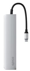 EPICO USB-C priključna stanica, HDMI 8K, 6-u-1, srebrna