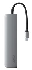 EPICO USB-C priključna stanica, HDMI 8K, 6-u-1, tamno siva