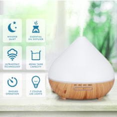 BOT Smart aroma difuzor B12 - bijelo i tamno smeđe drvo 400 ml