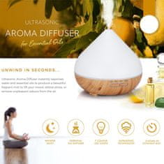 BOT Smart aroma difuzor B12 - bijelo i tamno smeđe drvo 400 ml