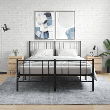 Vidaxl Noćni ormarići, set od 2, hrast Sonoma, 40x35x50 cm