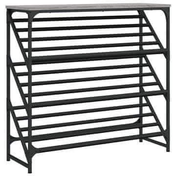 Vidaxl Stalak za cipele boja hrasta 90x30x85 cm konstruirano drvo