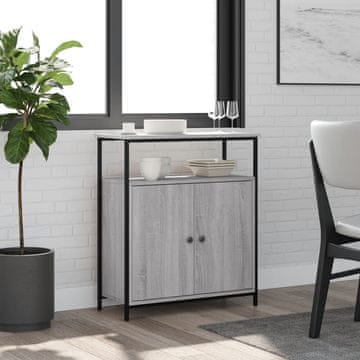 Vidaxl Ormarić, sivi hrast sonoma, 70x30x80 cm, materijal na bazi drva