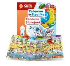 KUKU Kuku interaktivna knjiga, zabavni brojevi (bez olovke)
