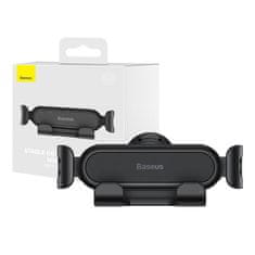 BASEUS Baseus gravitacijski držač za automobilski telefon Lite s ventilacijskom rešetkom (crni)