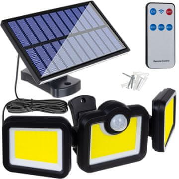 Malatec LED 171 COB solarna svjetiljka sa senzorom pokreta 2400mAh IP65