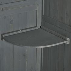 Homestar Vrtni ormar 77x54.2x179 cm Siva za pohranu