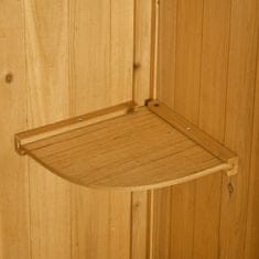 Homestar Vrtni ormar 77x54.2x179 cm žuti za pohranu